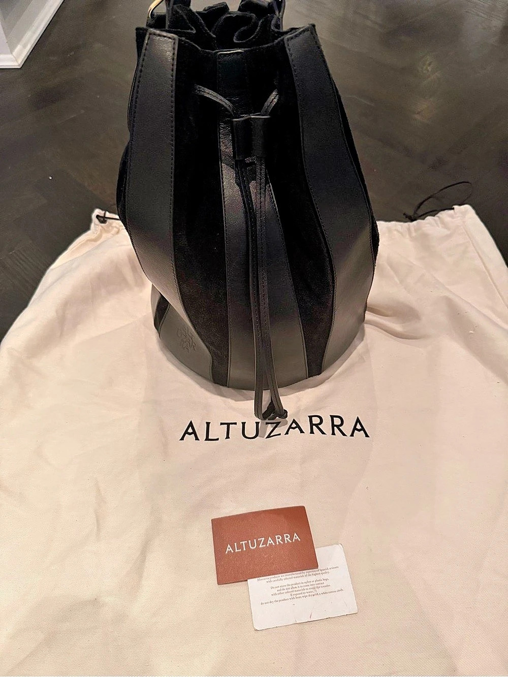 Altuzarra North/South Bucket Bag Black Shoulder Bag